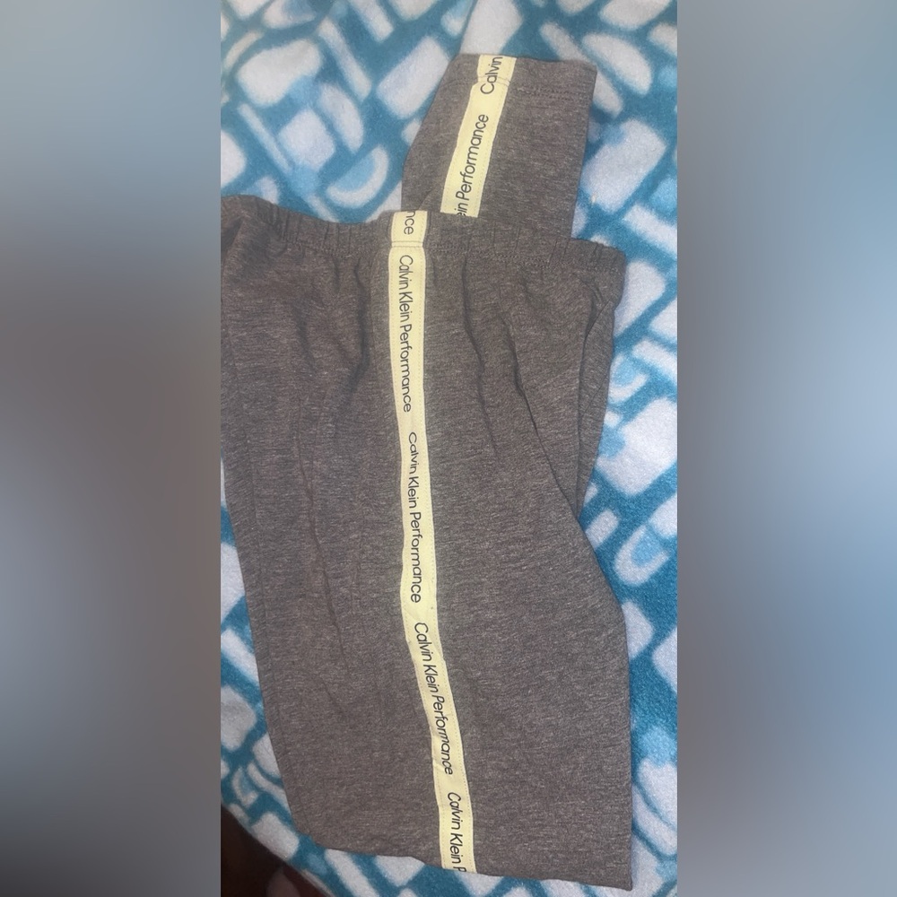 Calvin Klein Performance Women’s Gray and Kiwi Leggings